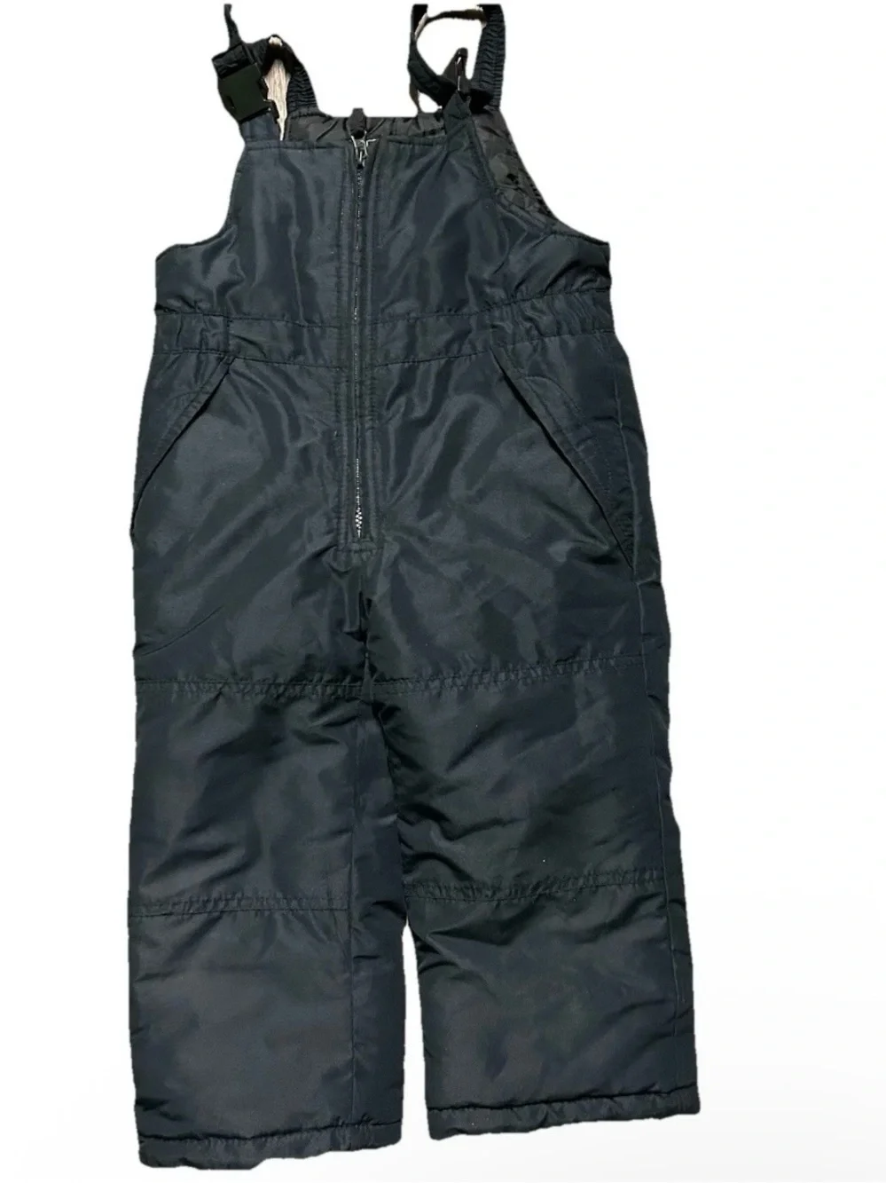 Youth Oshkosh Black Snow Bib Double Knee Winter Size 4T